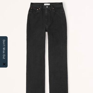 Abercrombie & Fitch Black Straight Leg Jeans